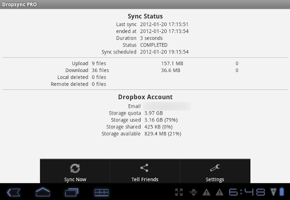 Synkroniser Android-enheten din med Dropbox via Dropsync [Android 2.0+] dropsync vannrett