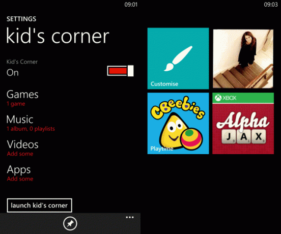 BUO-Windows Phone-kidscorner-oppsett