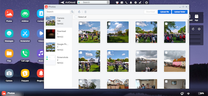 airdroid med google bilder