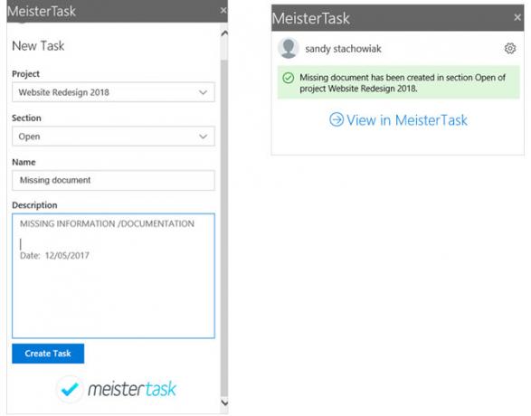 MeisterTask Outlook Project Management Add-In