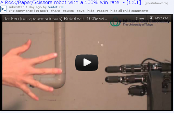 IAmA Med Firefox For Android Team, Rock Paper Scissors Robots & More [Best Of Reddit] rockpapersciccorsrobotreddit e1340912158200