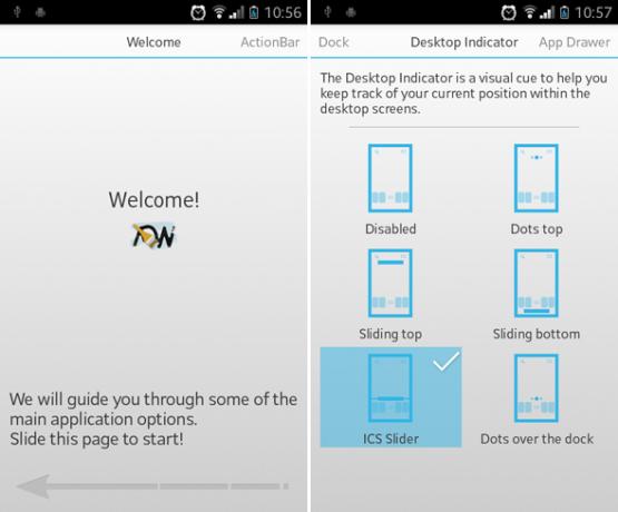 adw launcher for Android