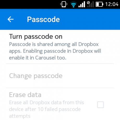 dropbox-passord-android