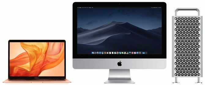 MacBook-, iMac- og Mac Pro-datamaskiner
