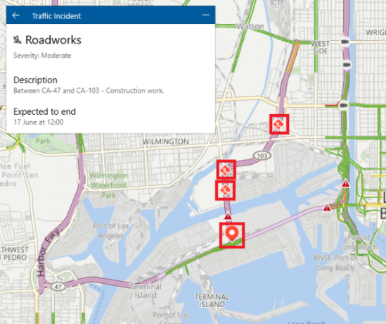 Windows Maps vs. Google Maps: 7 funksjoner Windows gjør det bedre microsoft maps veiarbeid 597x500