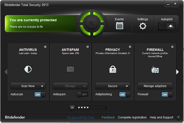 Hold deg trygg på nettet med hovedskjermen for den nye Bitdefender Total Security 2013 [Giveaway] bitdefender 2013