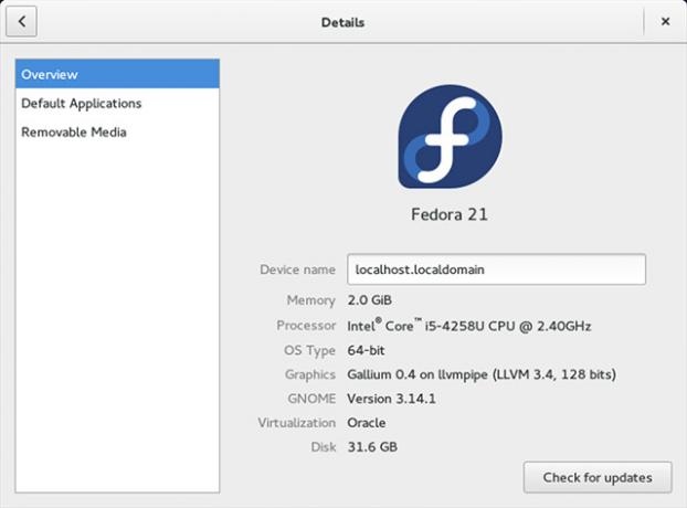 fedora21-versjon