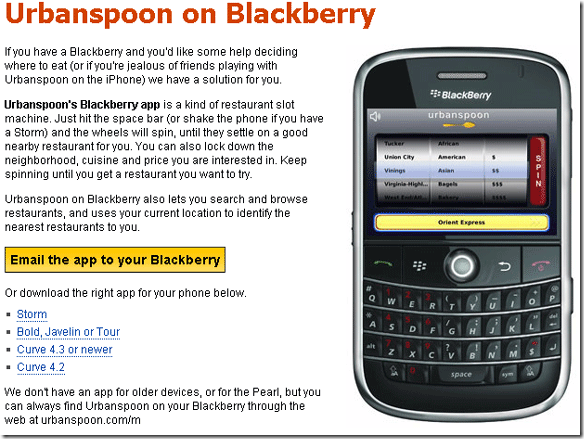 blackberry storm applikasjoner