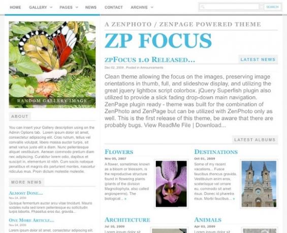 Del mer enn bare bilder med Zenphoto og Zenpage CMS-plugin zpfocus