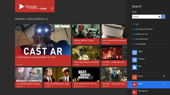 Hyper for YouTube: Last ned og se på YouTube-videoer fra Windows 8s moderne UI-hyper1