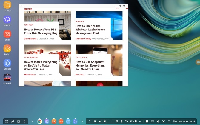 Desktop-modus på Samsung Galaxy-enheter med DeX