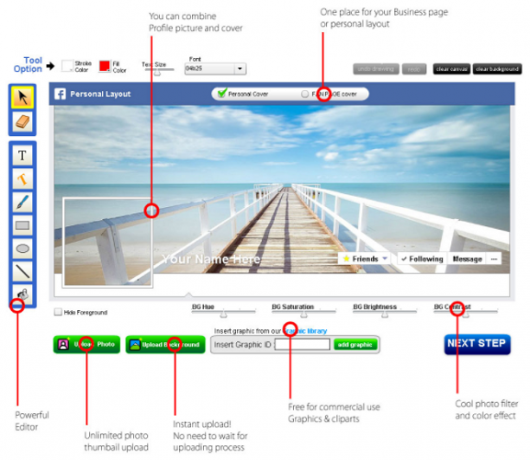 De 6 beste stedene å designe ditt eget Facebook-tidslinjedeksel for gratis tidslinjedeksel 577x500