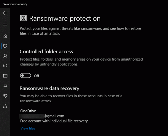 Windows Defender-kontrollert mappe-tilgang