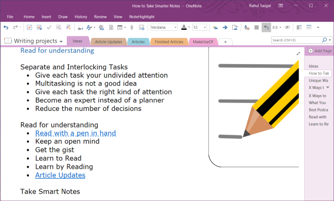 wiki-syntaks i OneNote 