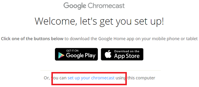 sette opp bruk chromecast lydguide