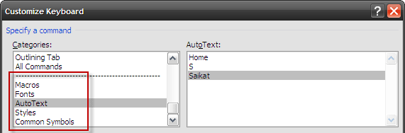 Sett opp tilpassede snarveistaster i MS Word og lag et jukseark Tilpass tastatur4