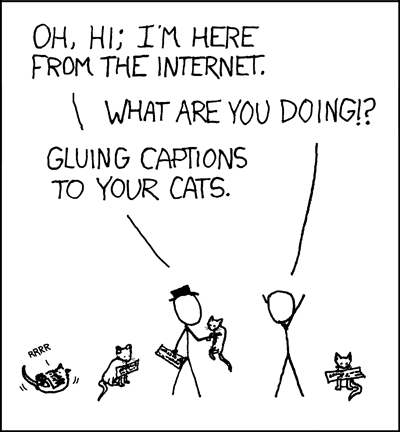 Meme Generator: muligens mest mulig moro du vil ha på iPad xkcd-katter