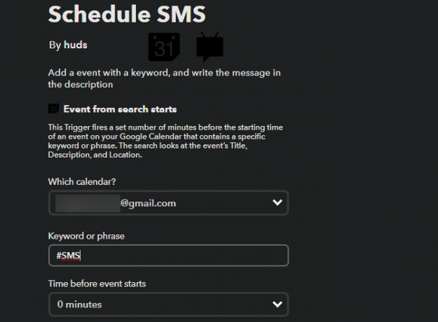 Android IFTTT-planmelding