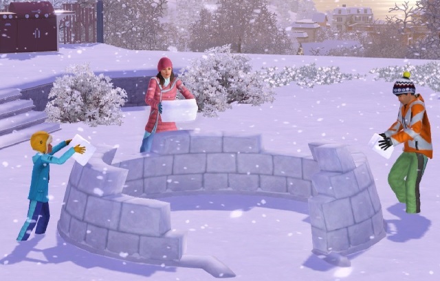 Hvordan gjøre simmene mer interessante med tilpasset innhold Sims 3 snø