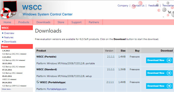 windows system control center