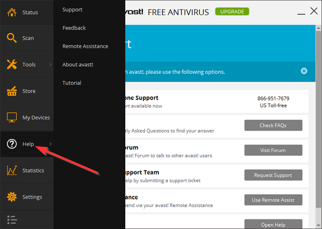 Avast - Hjelp