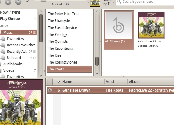 Banshee 2.0 - En omfattende mediaspiller, Streamer og Podcast Tool [Linux] artistbrowser