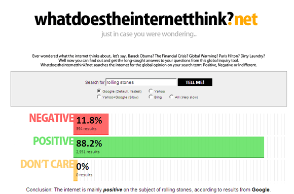 sentiment søk