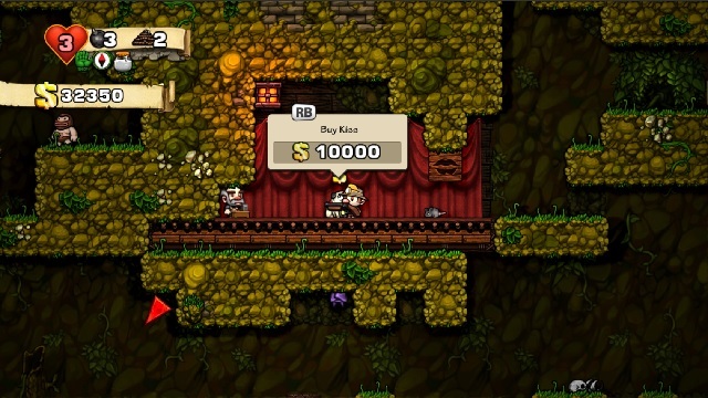 Spelunky-kyssing