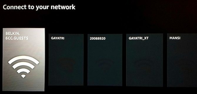 Sette opp Amazon Fire TV Stick: Hvordan koble til et Wi-Fi-nettverk