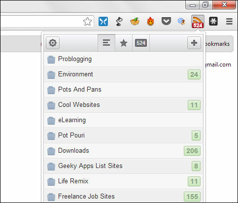 Local Reader - 6 Utmerkede RSS-utvidelser for Chrome rss chrome extension06