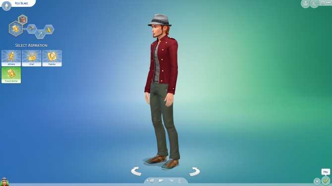 Verktøyet Create-a-Sim i The Sims 4