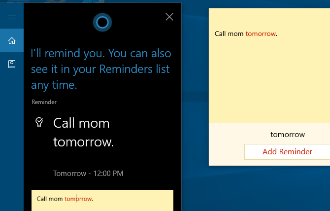 Cortana-påminnelse