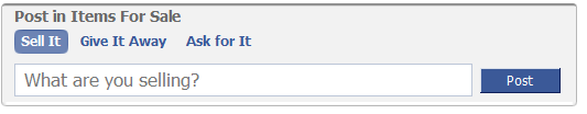 selger ting på facebook