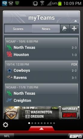 sportsresultater android app