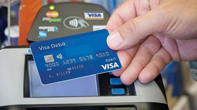 Visa debetkort-minibank