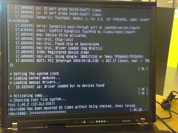 bytte linux rotfilsystem