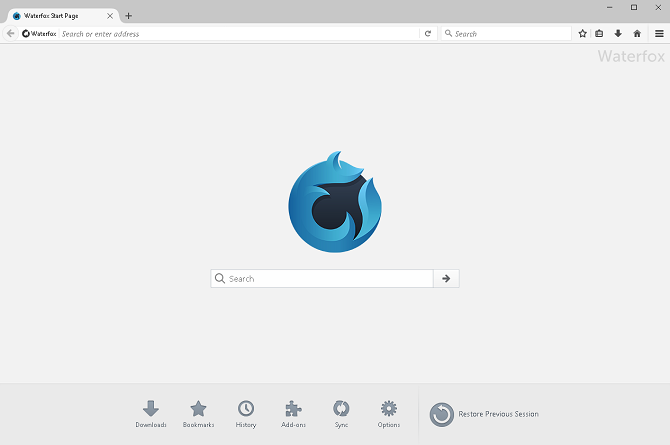 waterfox nettleser