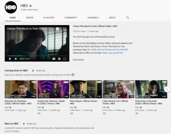 Se HBO-klipp gratis på YouTube