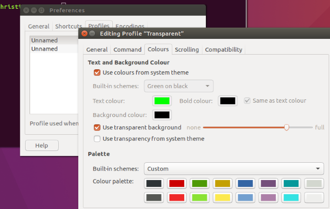 Finjuster terminalen i Ubuntu 16.04 LTS