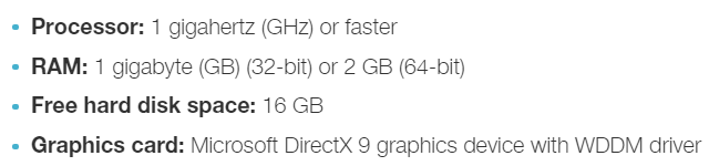Windows 10 maskinvarekrav