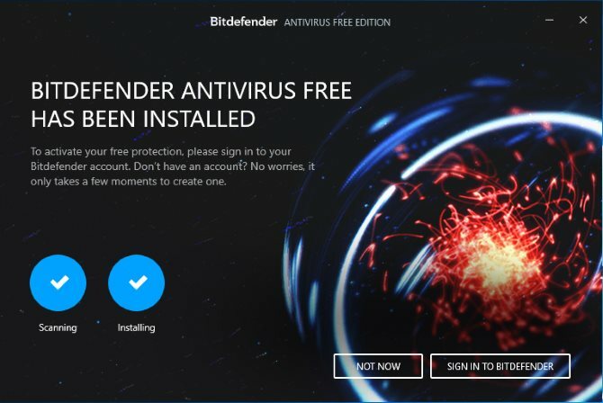 topp gratis antivirus-apper, ingen nag-skjermer bitdefender gratis
