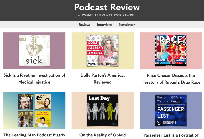 Podcast Review av LA Review of Books