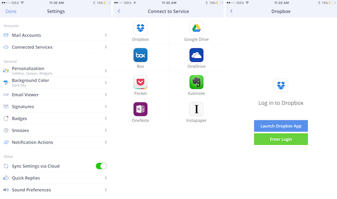gnist e-post-app iphone-skjerm 1