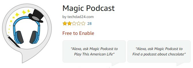 Magic Podcast for Amazon ekkopodcast