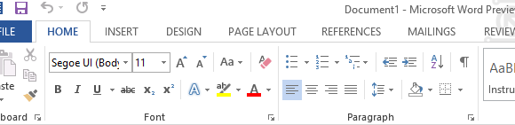 anmeldelse av Microsoft Word 2013