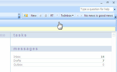 tweet fra outlook