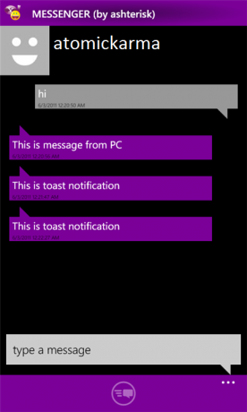 Windows Phone instant messenger