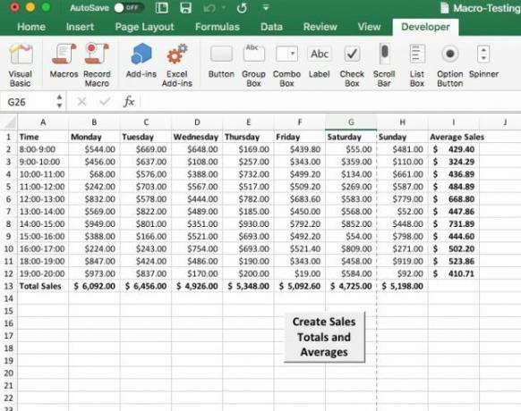 makroer i Excel på mac for å spare tid