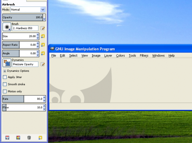 Windows XP-programvaren fungerer fortsatt gimp