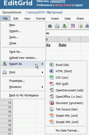 EditGrid: A Wonderful Online Spreadsheet Application edit grid1